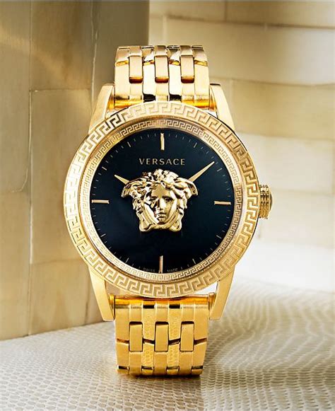 macy's versace men's watch.